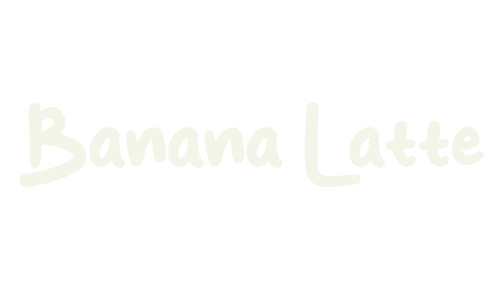 Banana Latte, cafe font preview