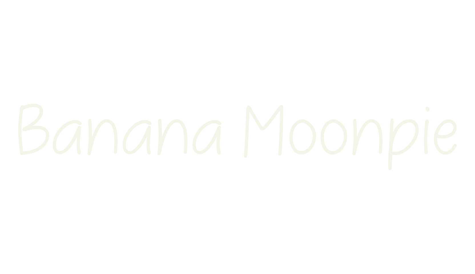 Banana Moonpie, handwriting font preview