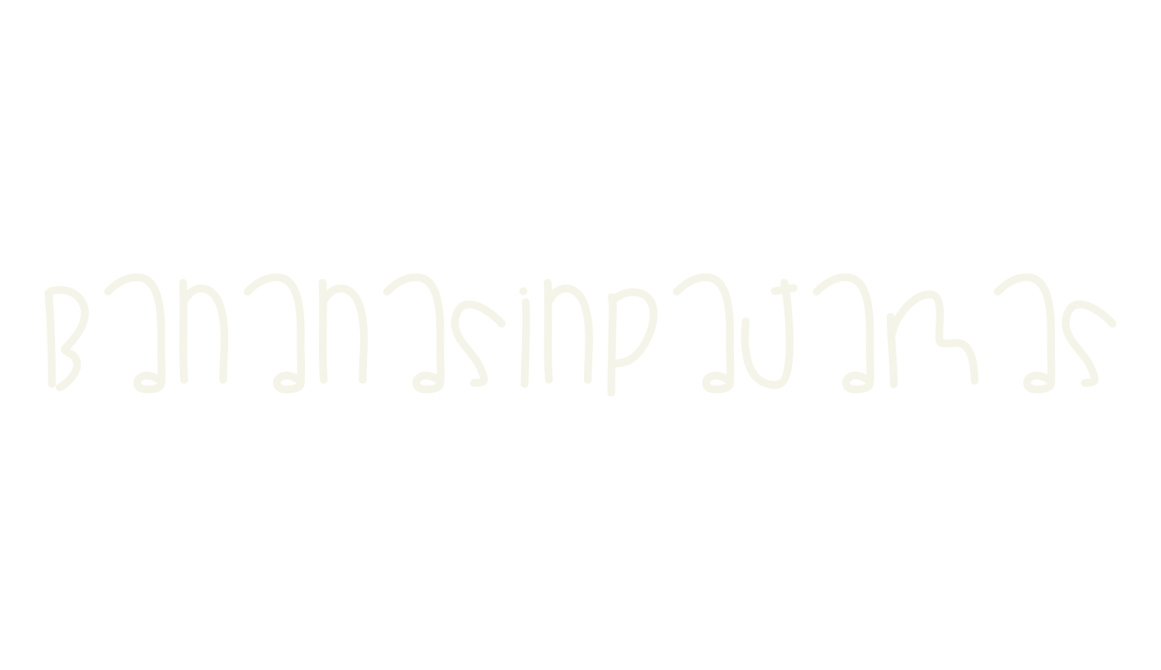 BananasInPajamas, handwritten font preview