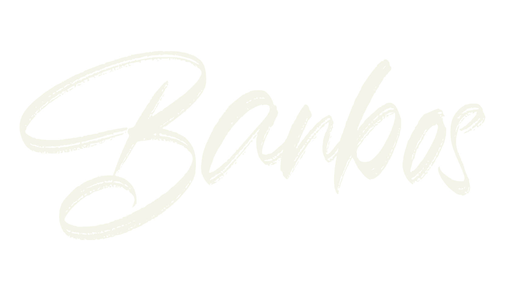 Banbos, brush font preview