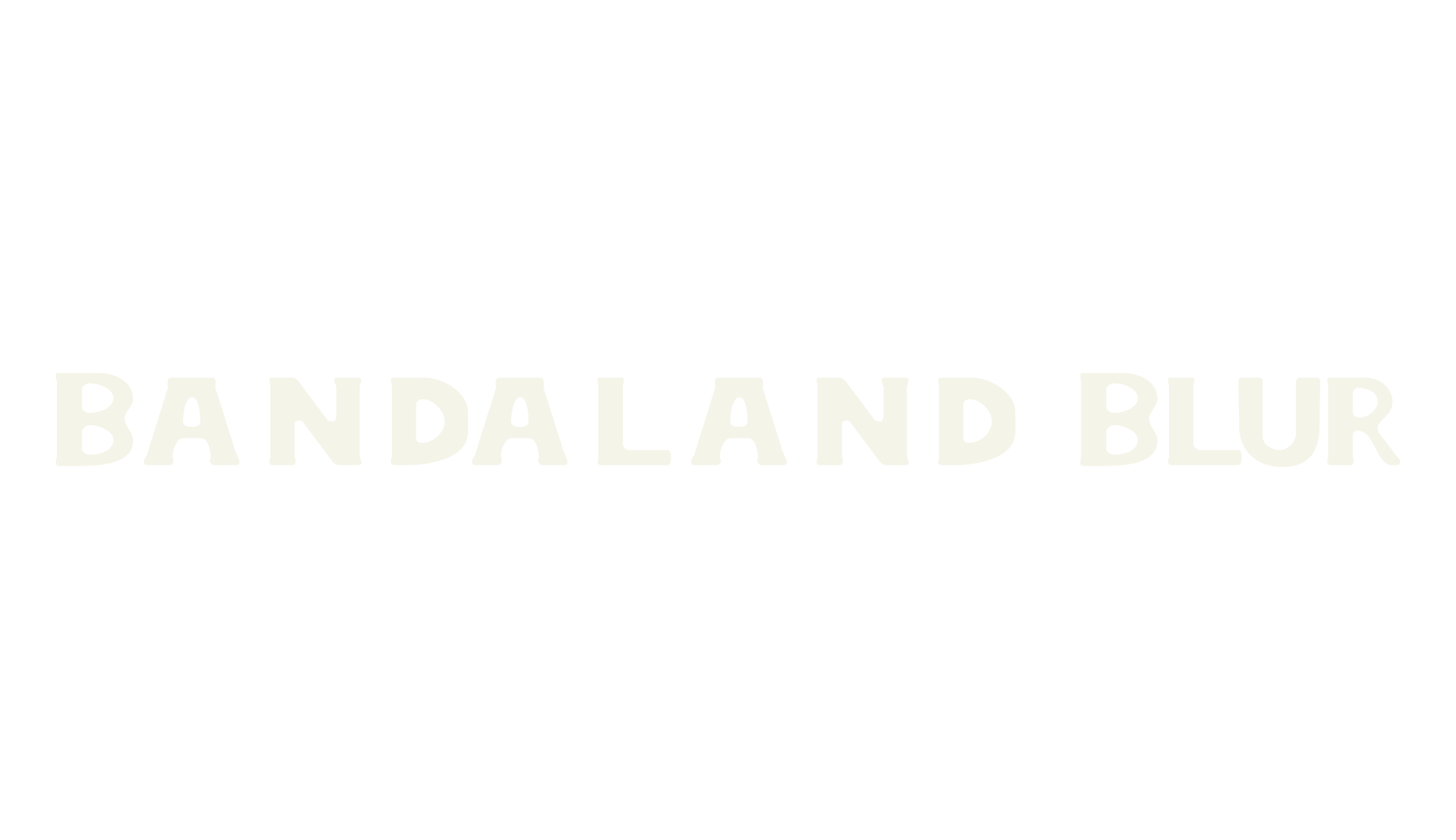 Bandaland Blur, smooth font preview