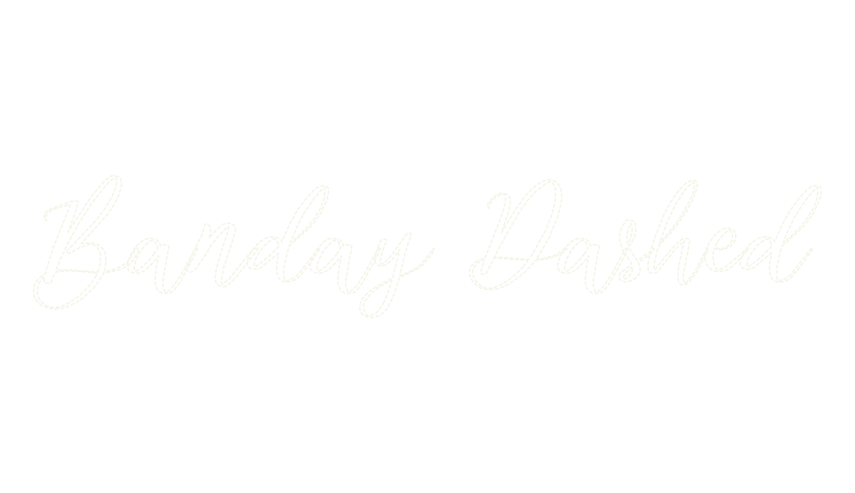 Banday Dashed, fashion script font preview