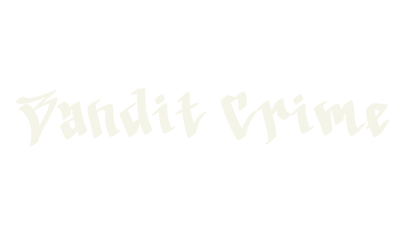 Bandit Crime, tattoo font preview