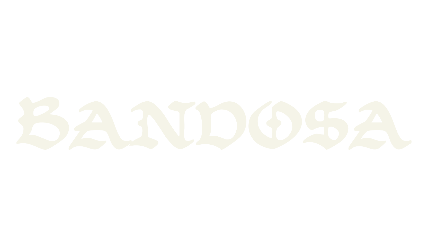 Bandosa, tattoo font preview