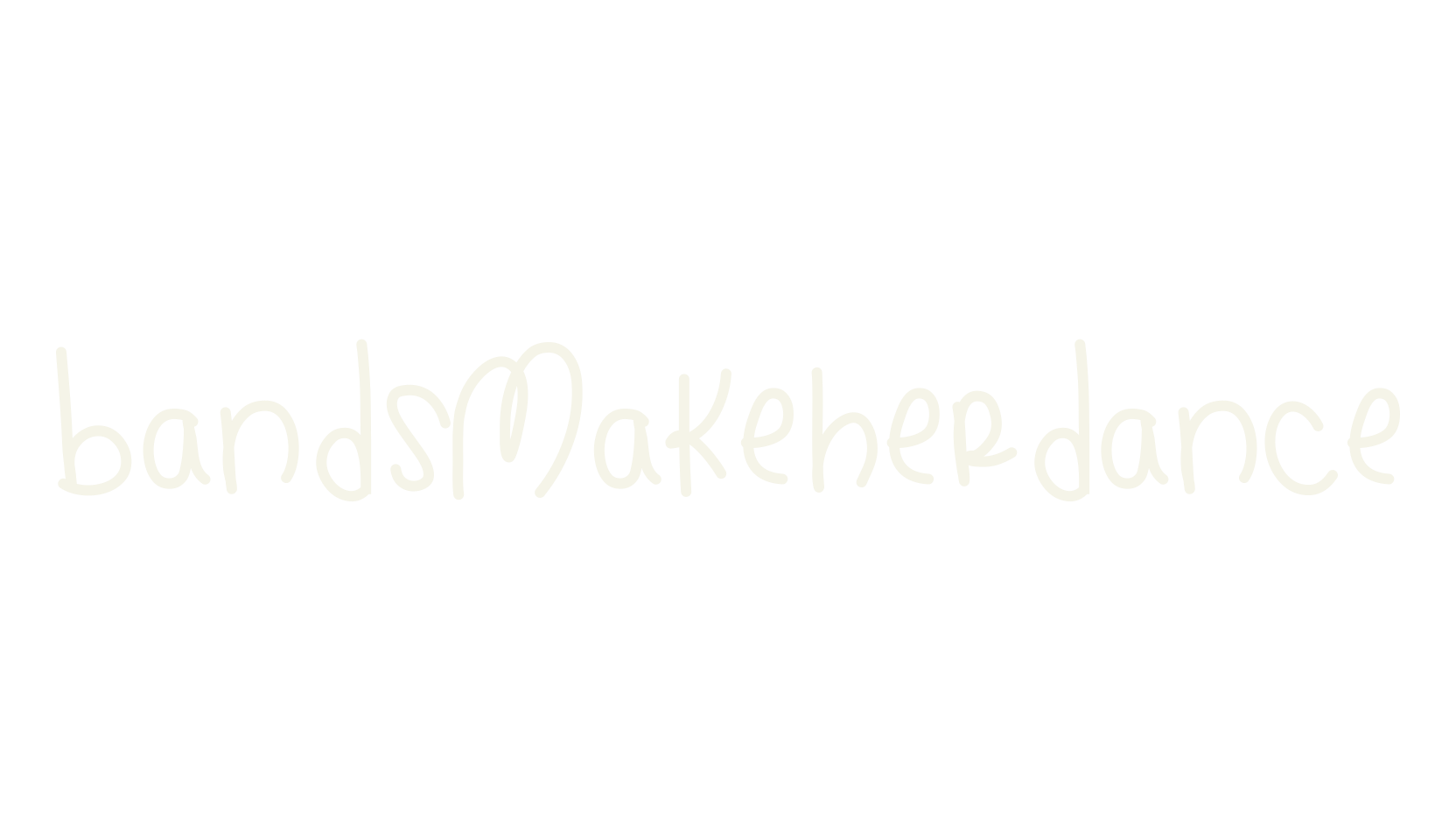 BandsMakeHerDance, handwritten font preview
