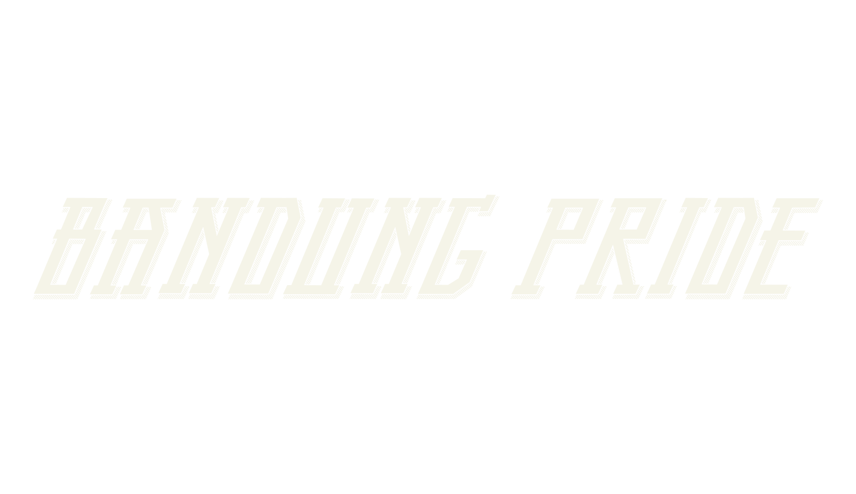 Bandung Pride, display font preview