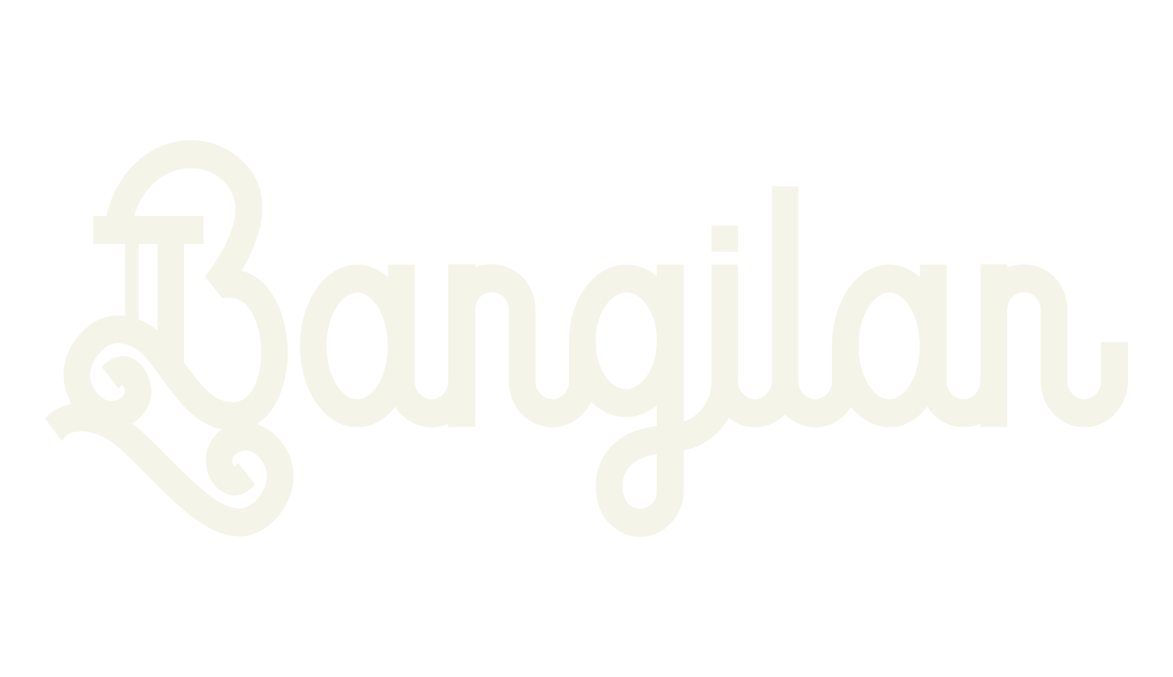 Bangilan, retro font preview