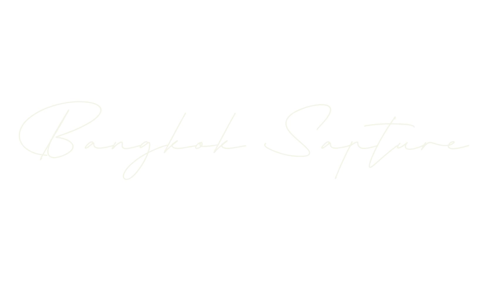 Bangkok Sapture, calligraphy font preview