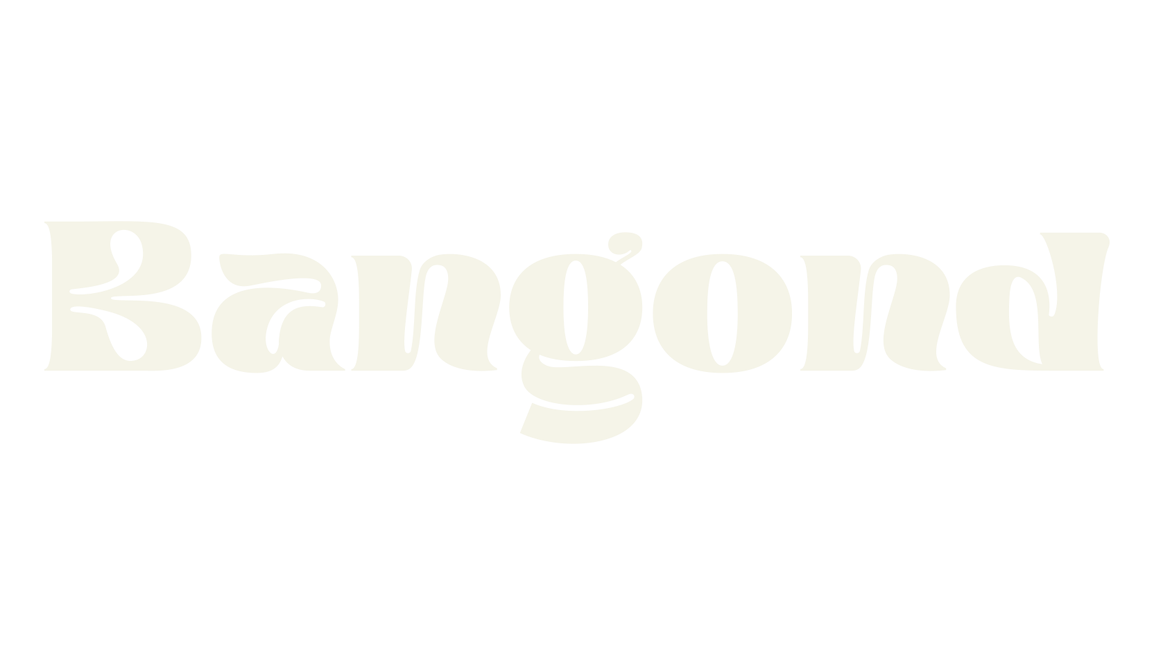 Bangond, design font preview