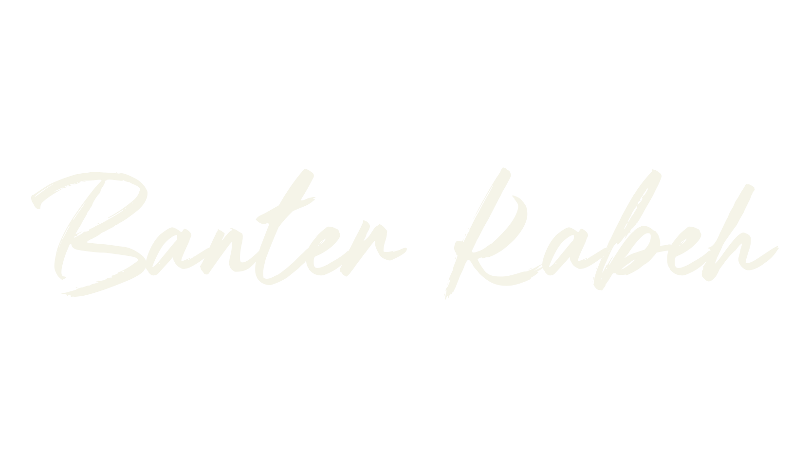 Banter Kabeh, handwriting font preview