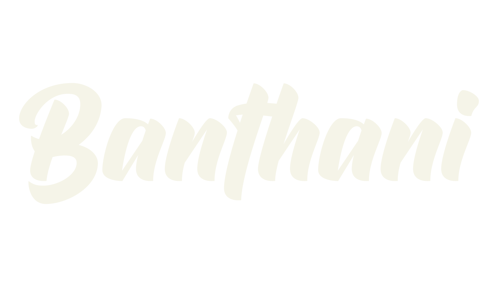 Banthani, cursive font preview