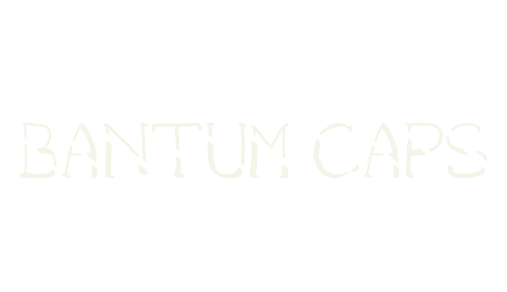 bantum caps, stencil font preview