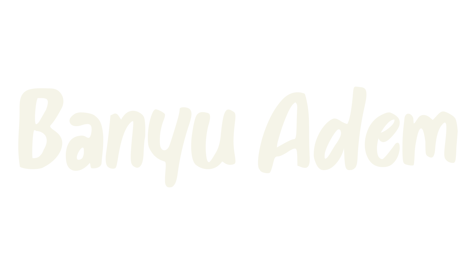 Banyu Adem, cursive font preview