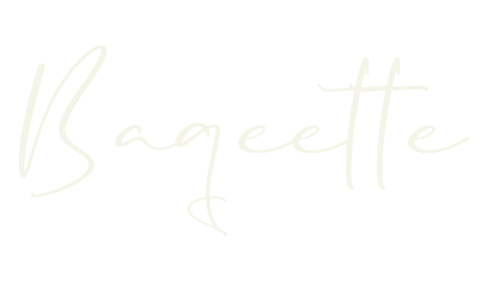 Baqeette, cursive font preview
