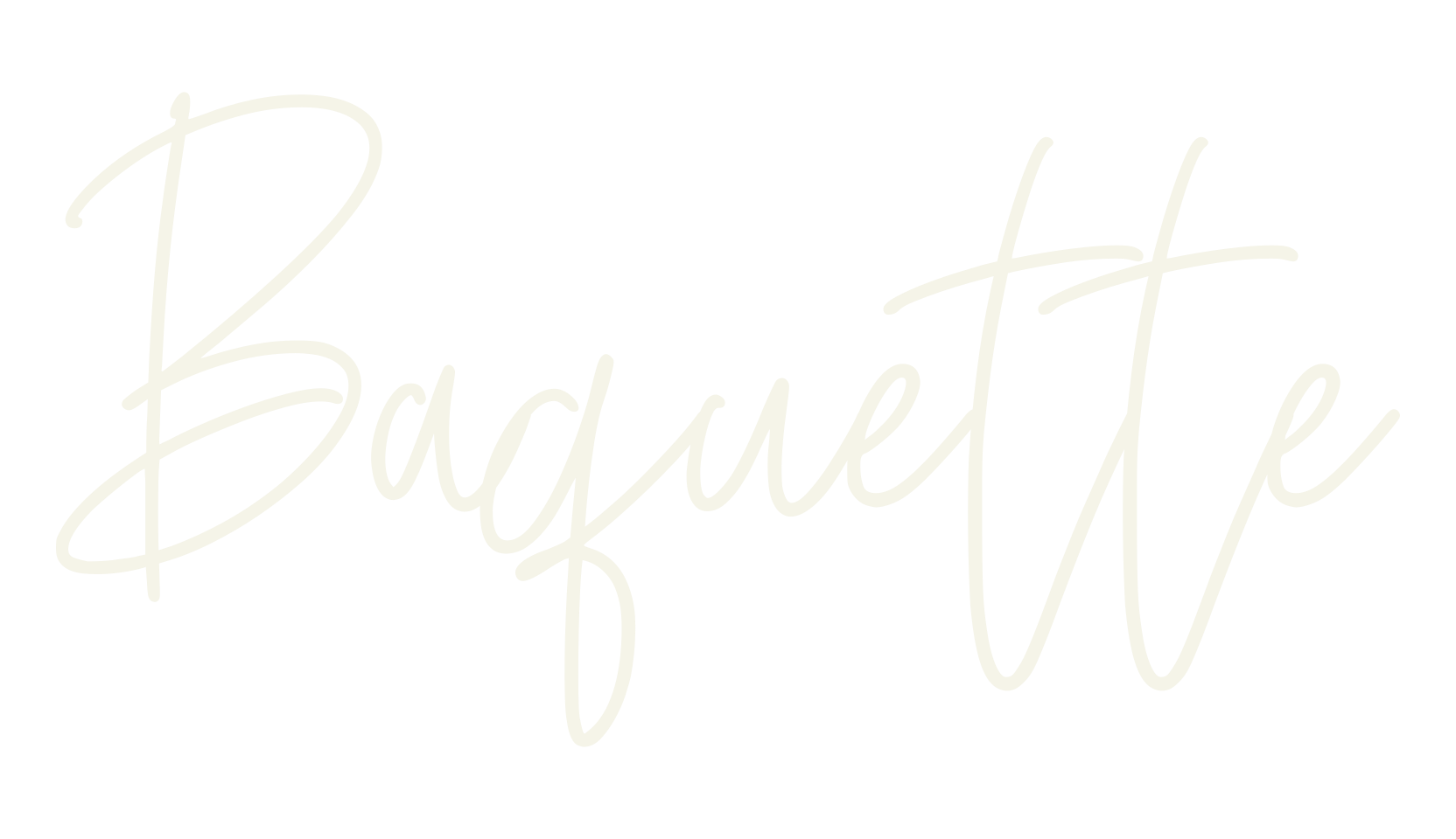 Baquette, handwritten font preview