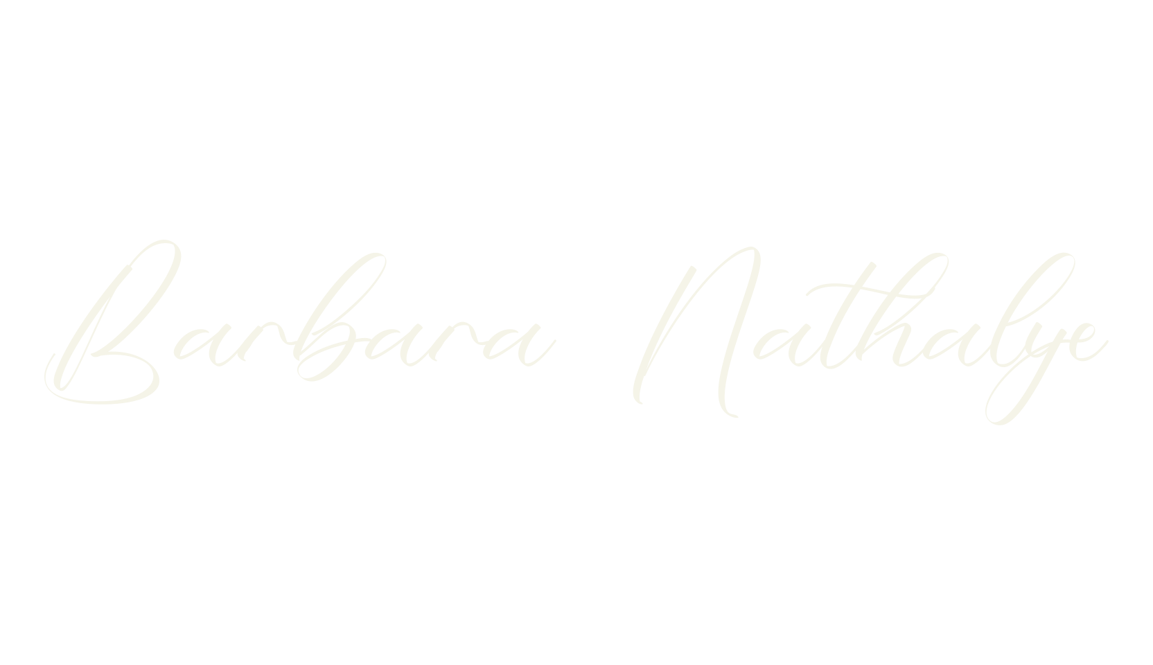 Barbara Nathalye, calligraphy font preview