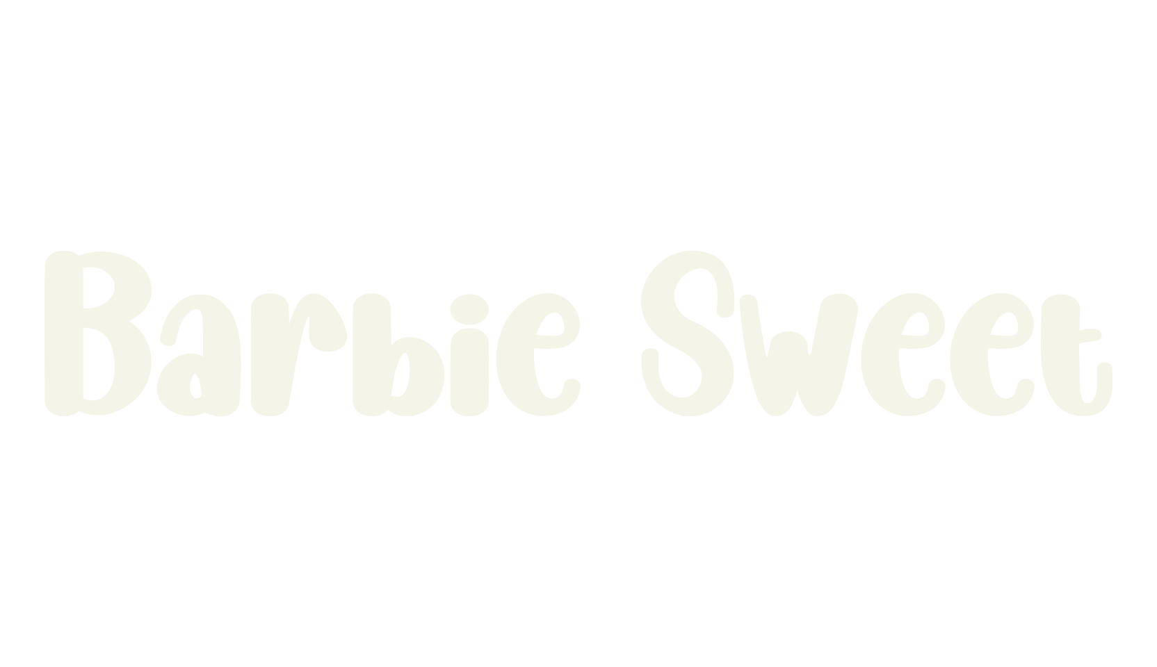 Barbie Sweet, script font preview