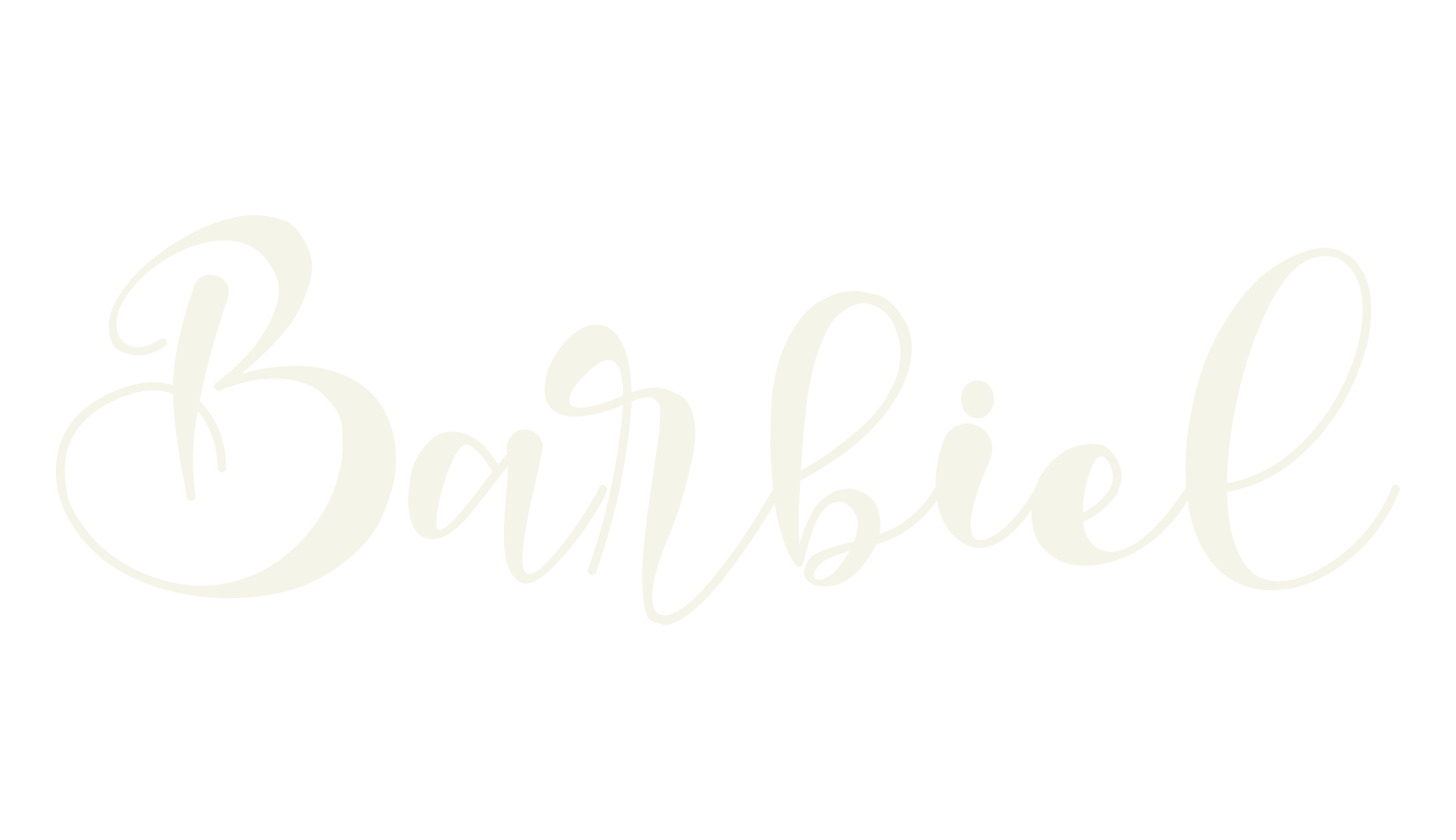 Barbiel, lettering font preview