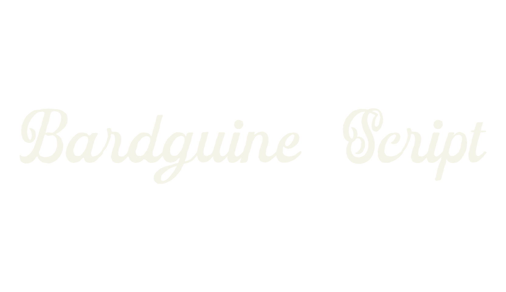 Bardguine Script, fashion script font preview