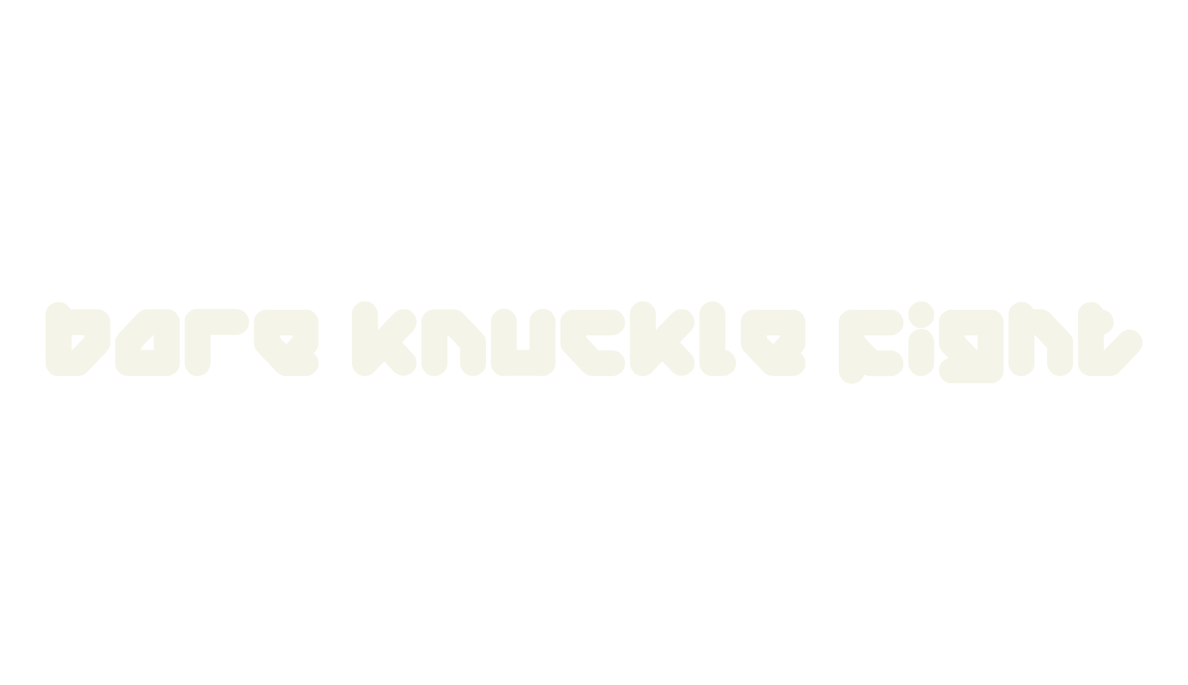 bare knuckle fight, display market font preview