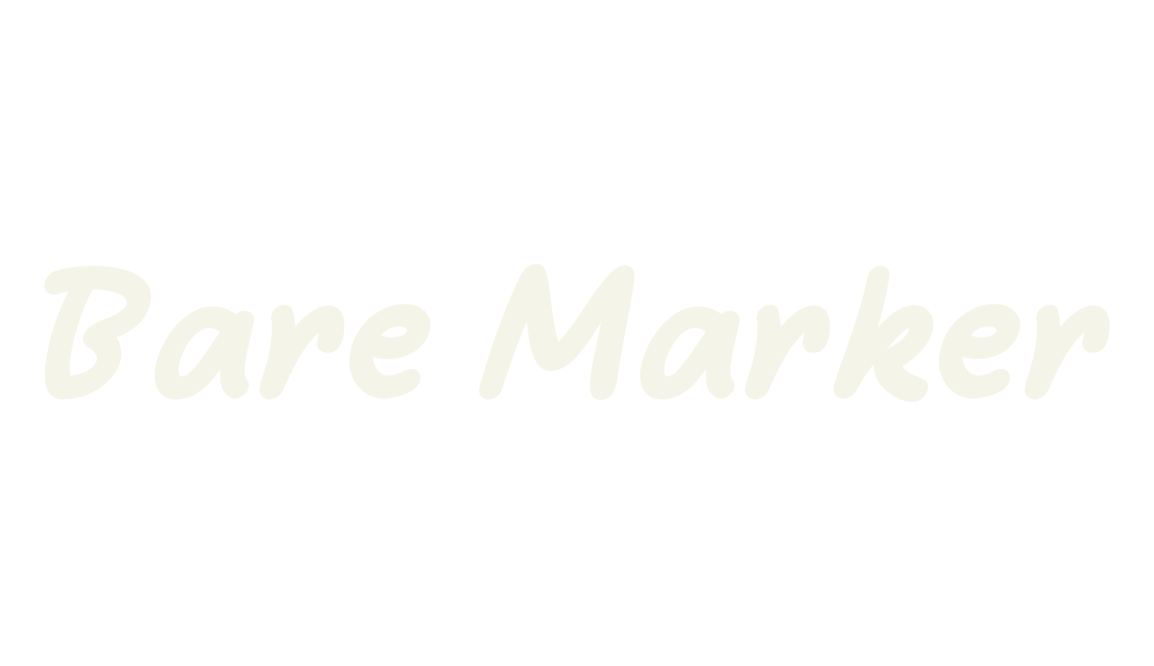 Bare Marker, handwriting font preview