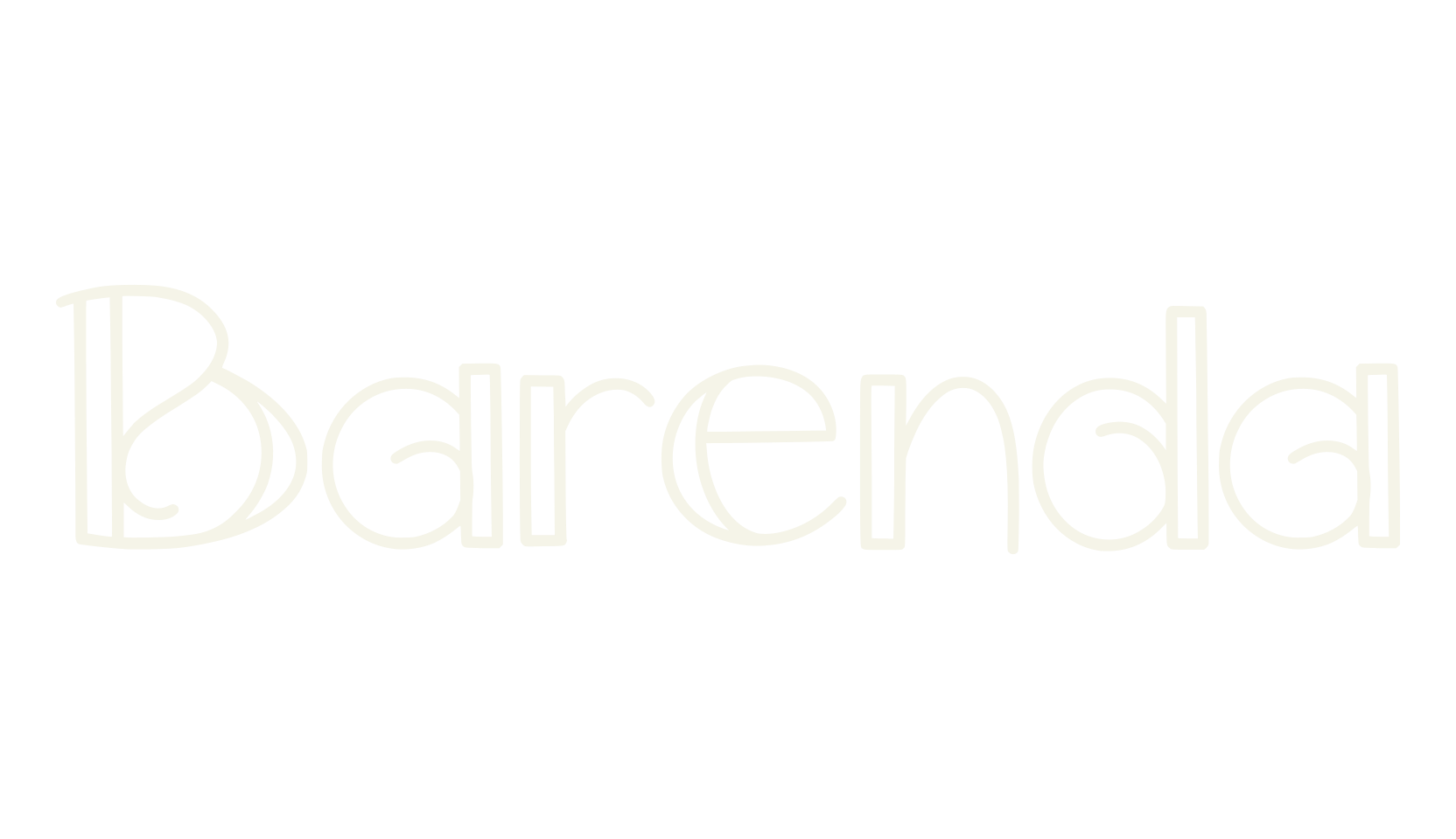 Barenda, art deco font preview