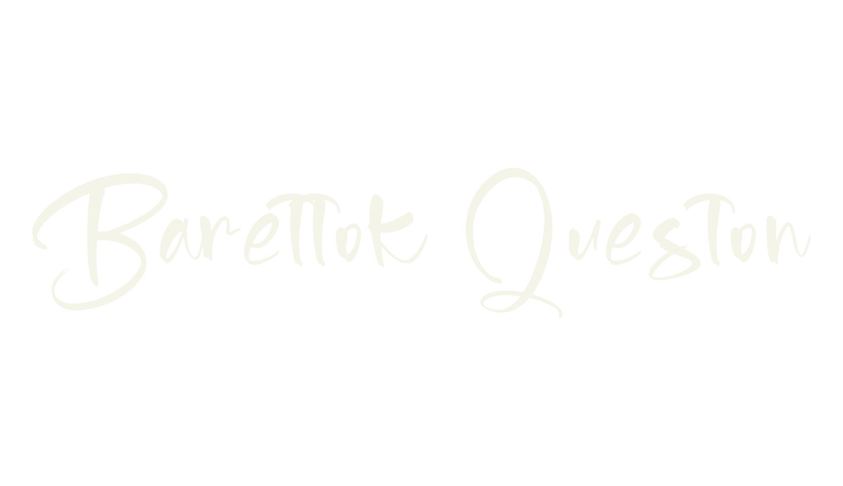 Barettok Queston, script font preview