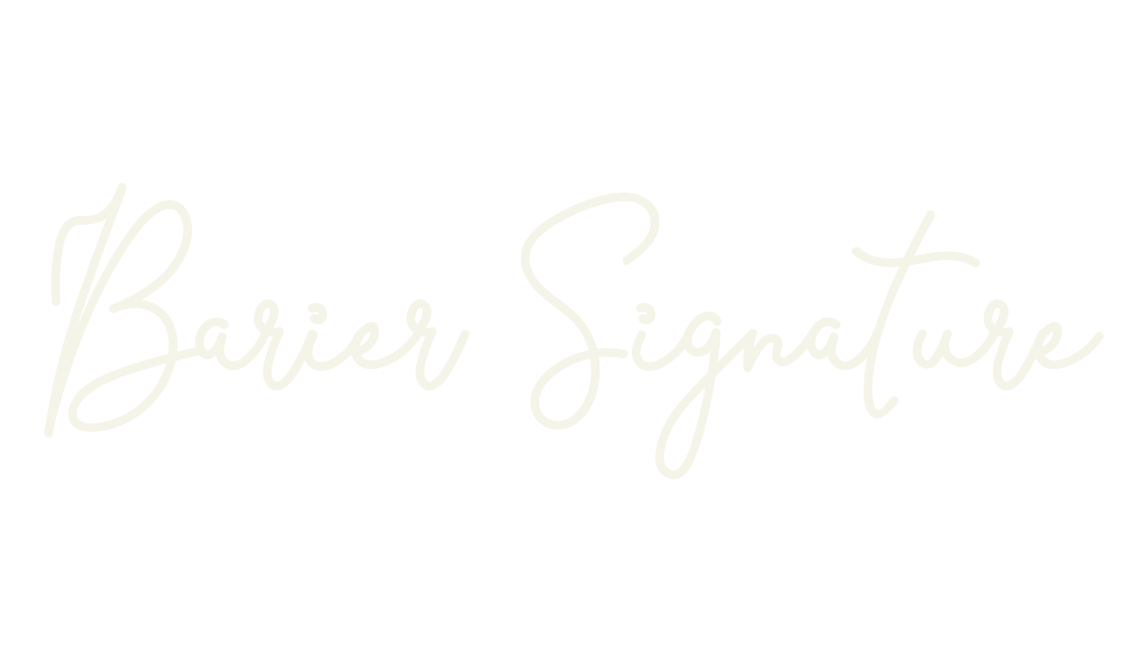 Barier Signature, signature font preview