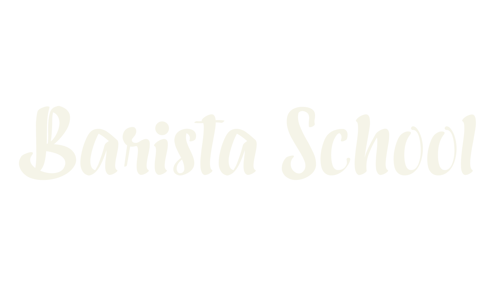 Barista School, school font preview