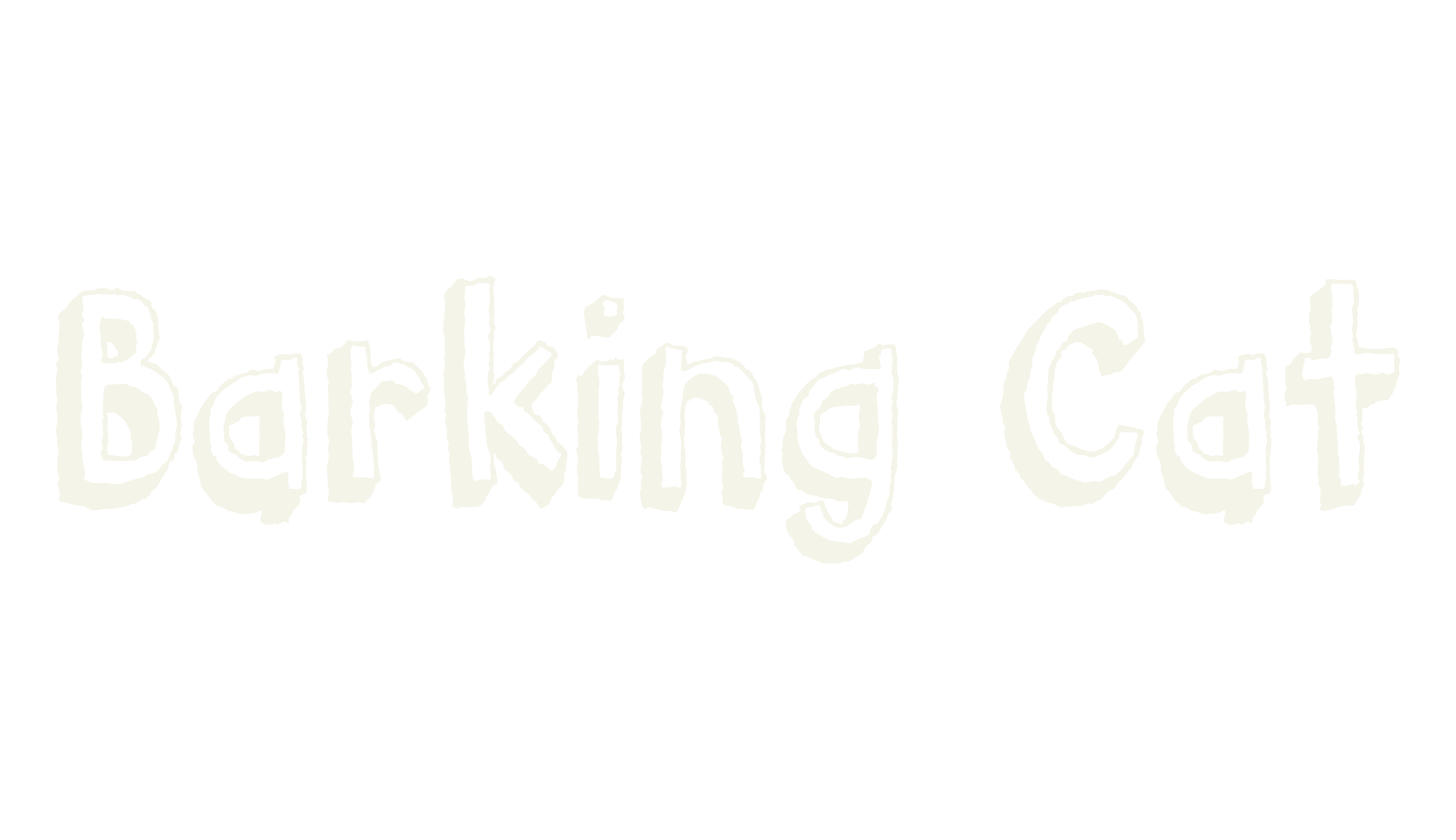 Barking Cat, 3d font preview
