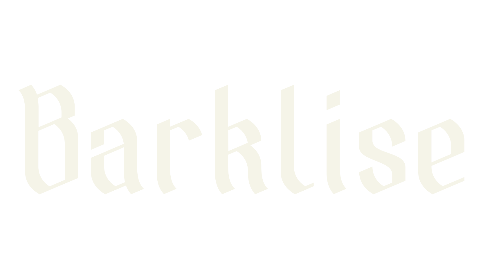 Barklise, lettering font preview