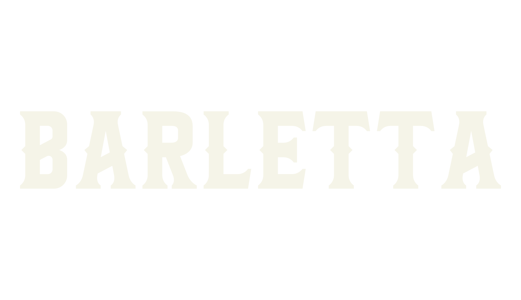 Barletta, bold font preview