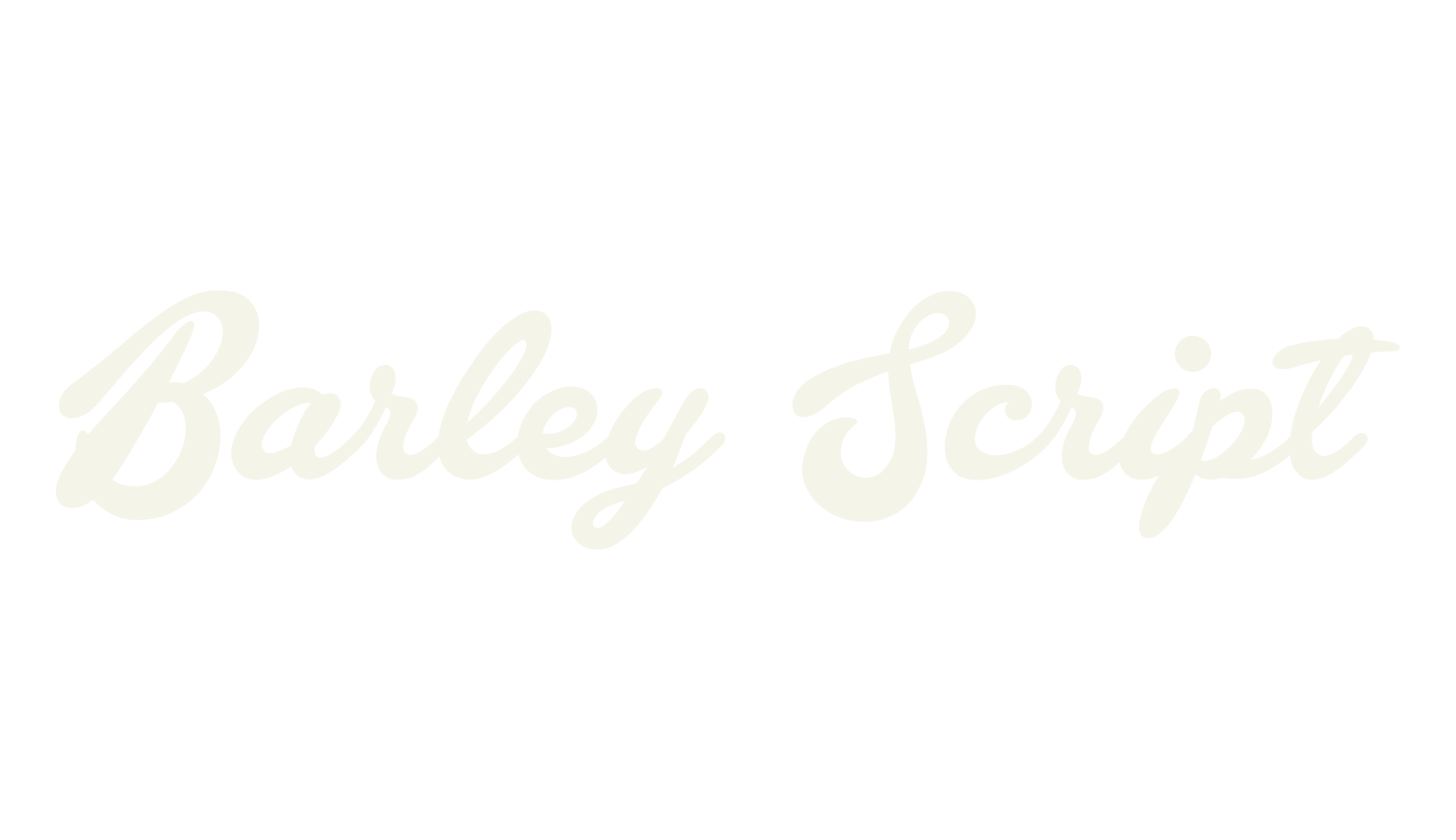 Barley Script, fashion script font preview
