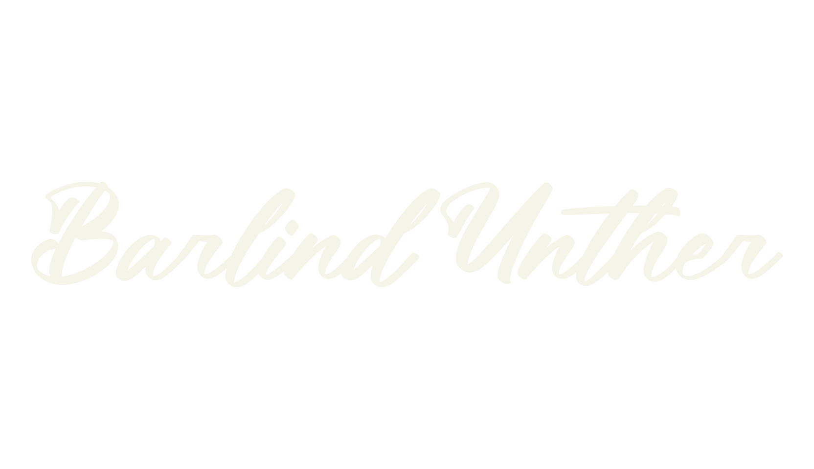 Barlind Unther, script font preview