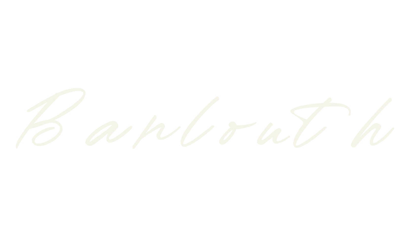 Barlouth, handwriting font preview