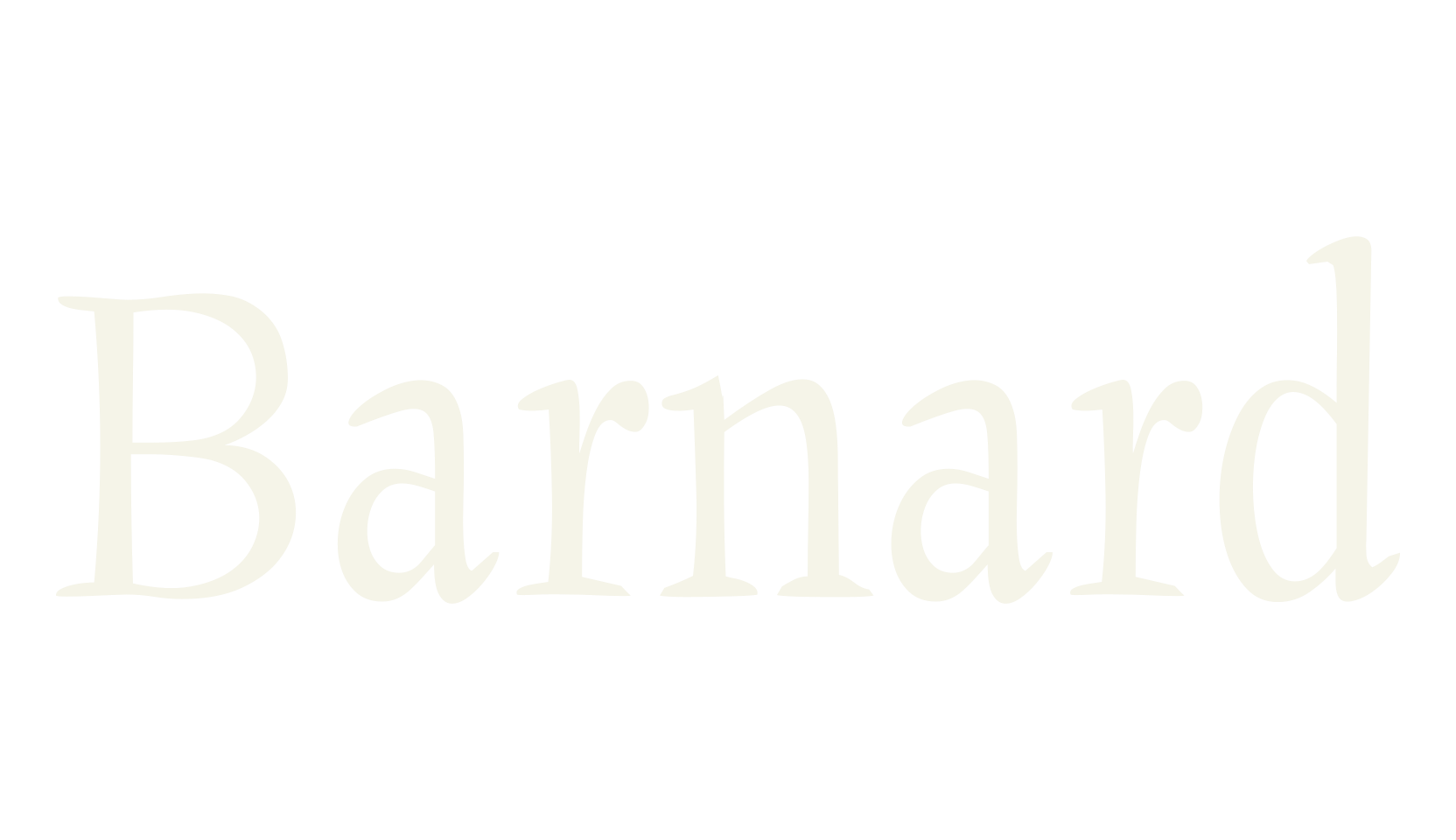 Barnard, serif font preview