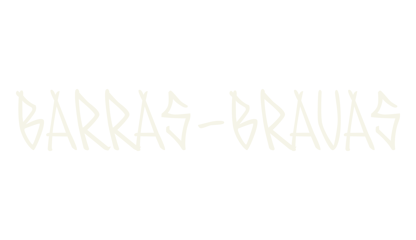 BARRAS-BRAVAS, graffiti font preview