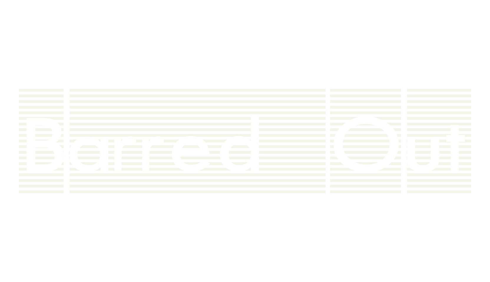Barred Out, display market font preview