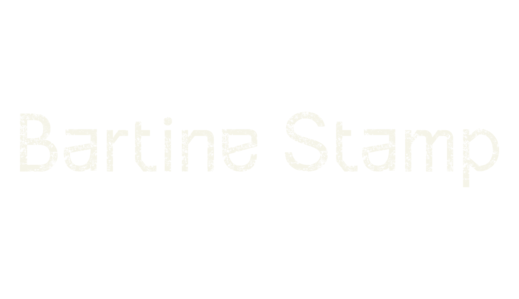 Bartine Stamp, vintage font preview