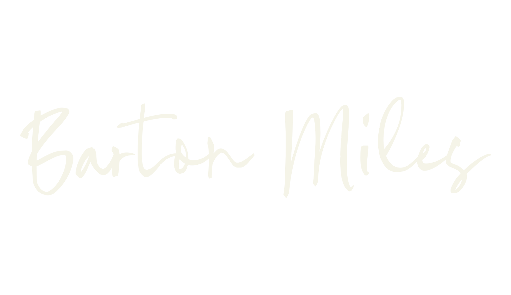 Barton Miles, handwriting font preview