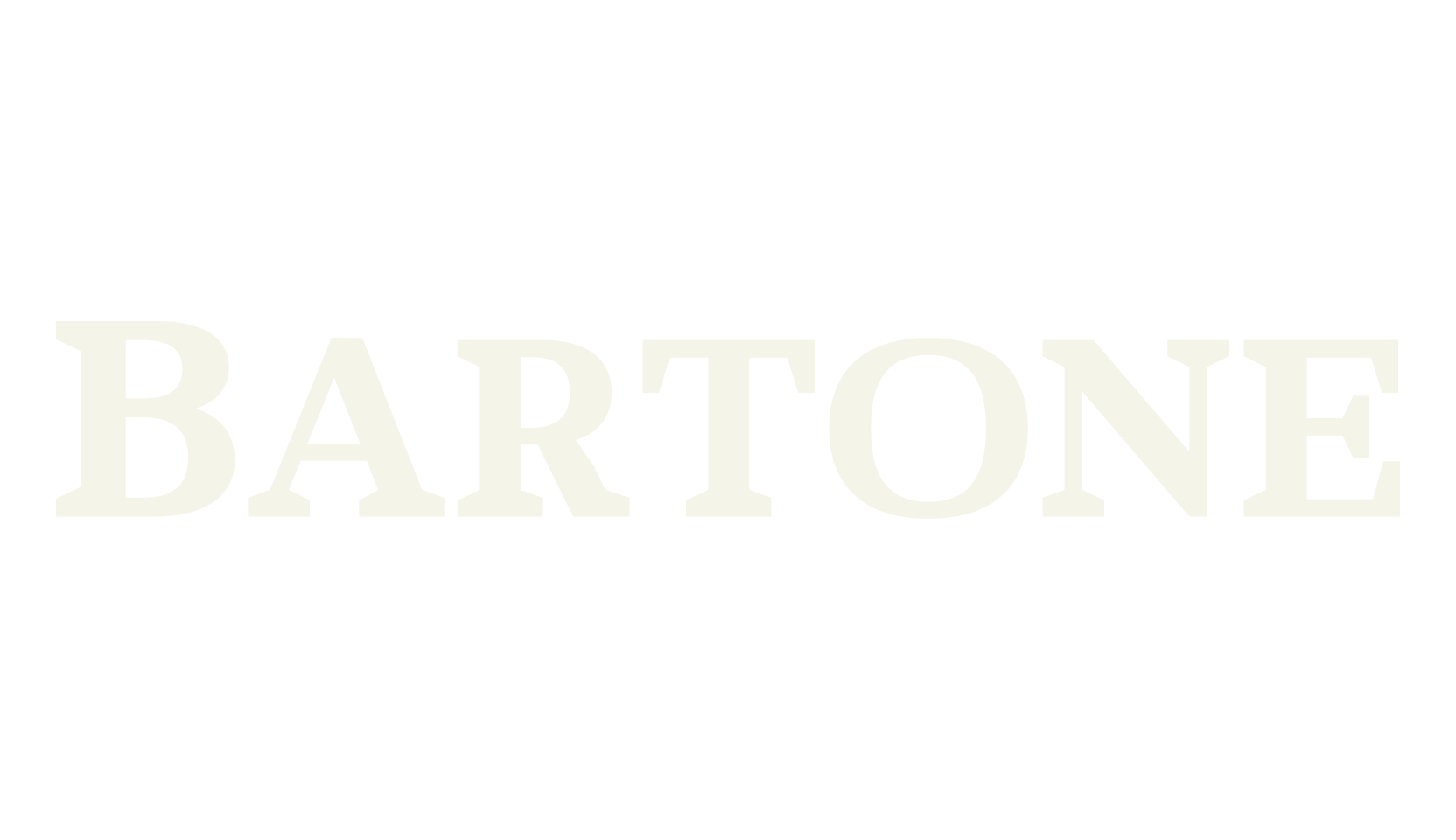 Bartone, serif font preview
