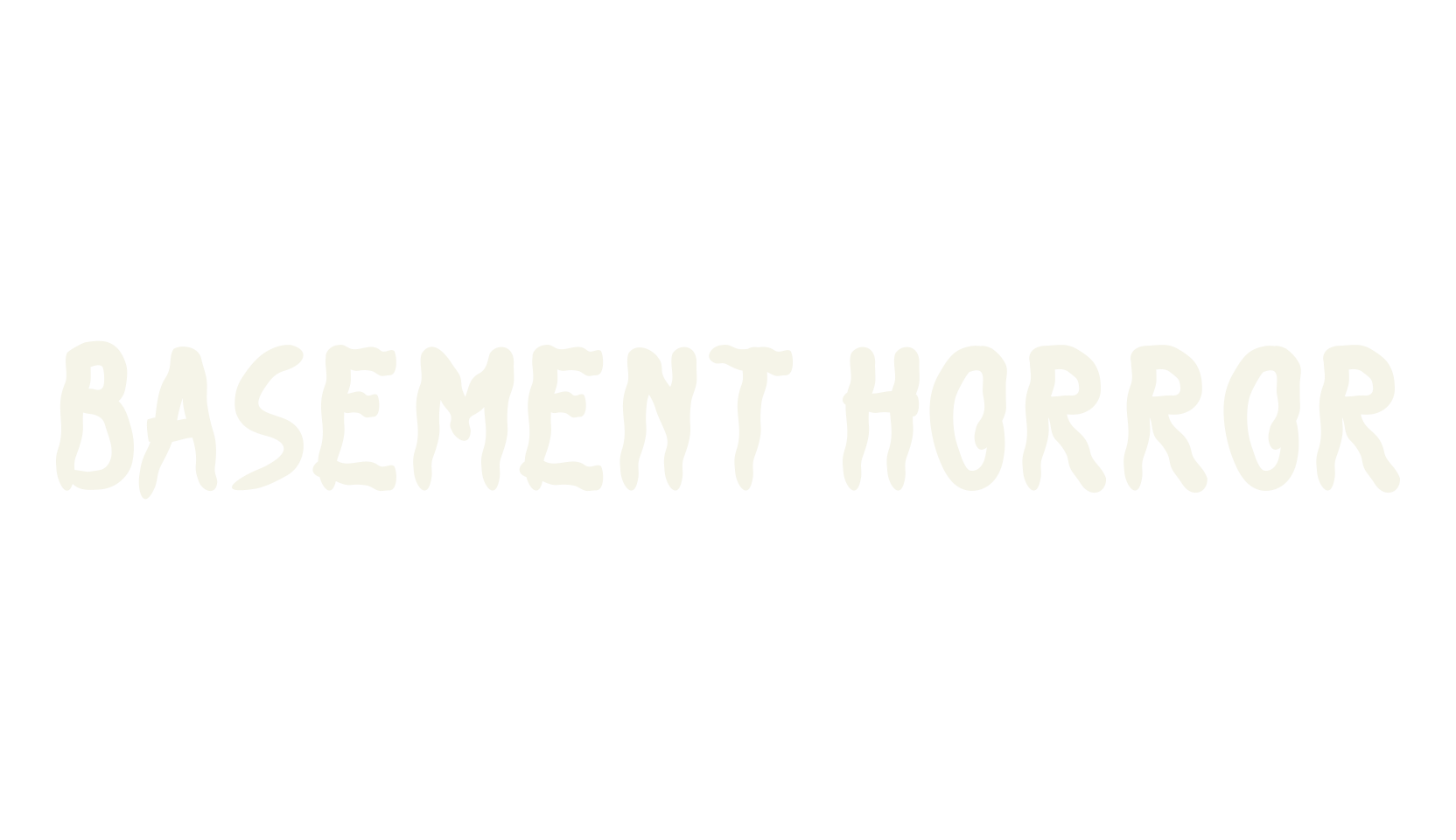 BASEMENT HORROR, horror font preview