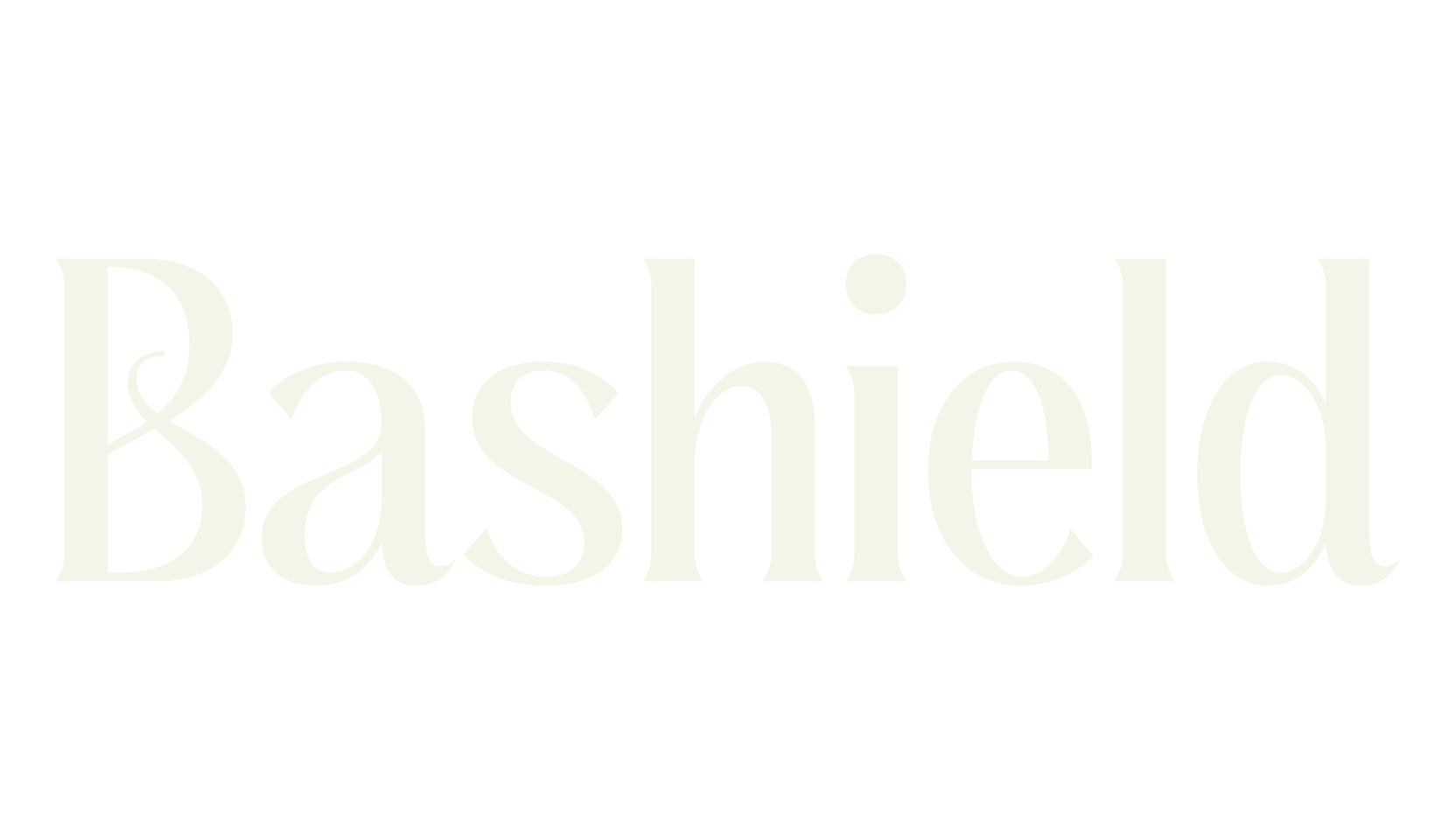 Bashield, serif font preview