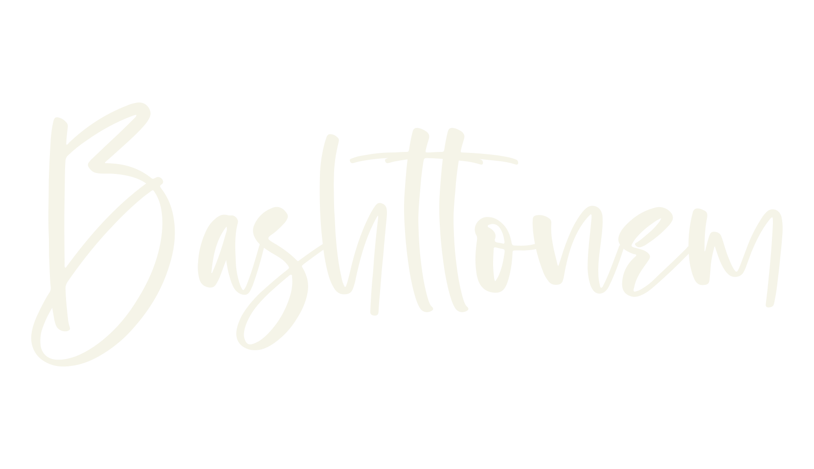 Bashttonem, script font preview