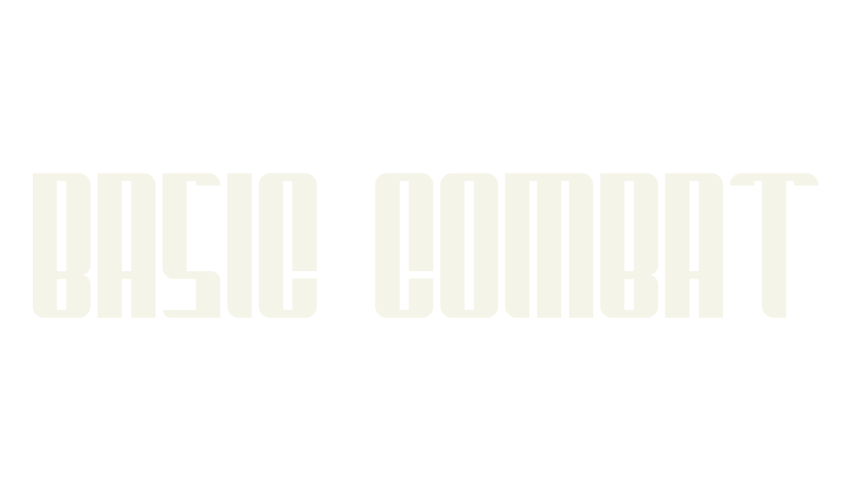 BASIC COMBAT, sports font preview