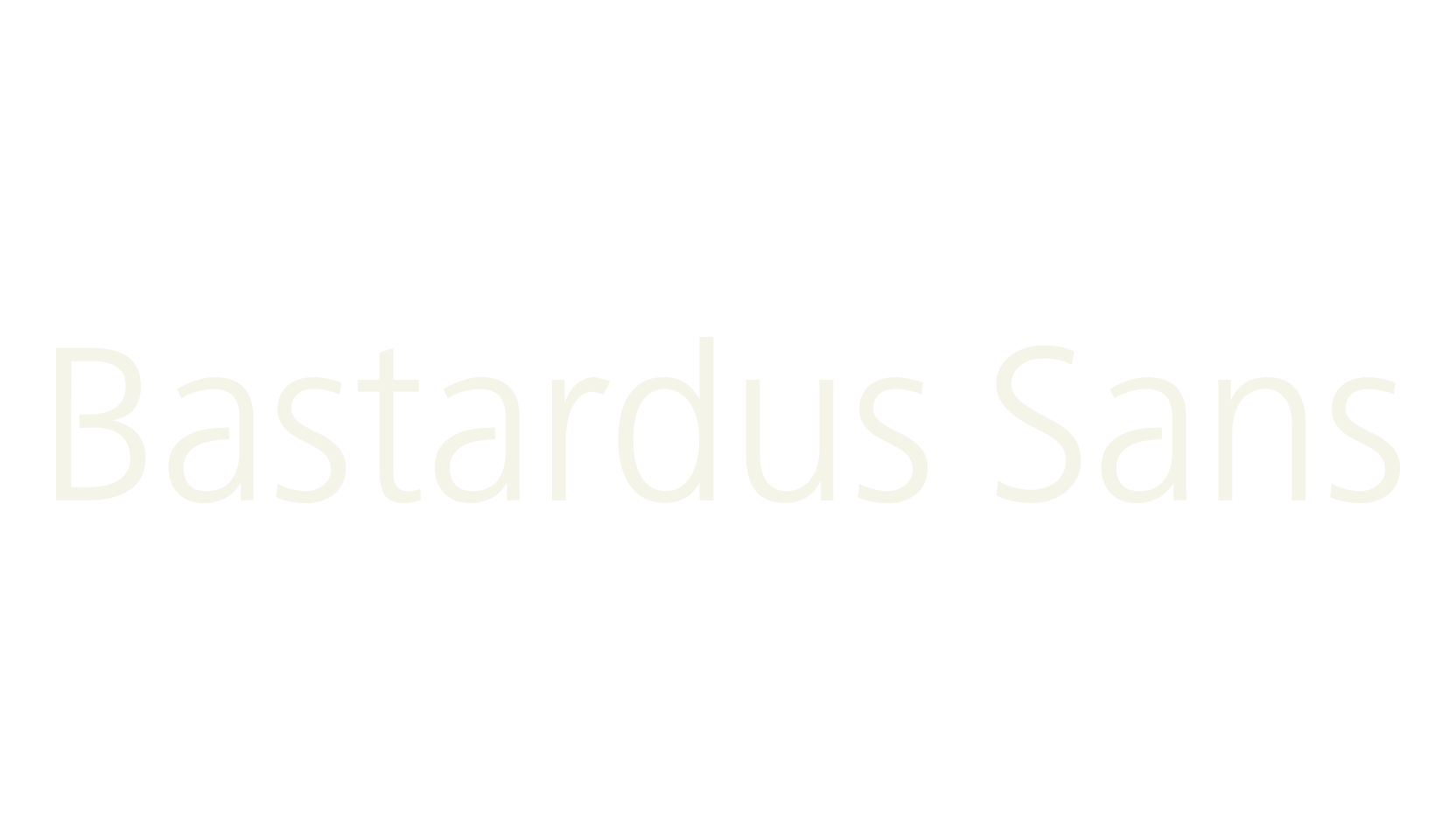 Bastardus Sans, sans font preview