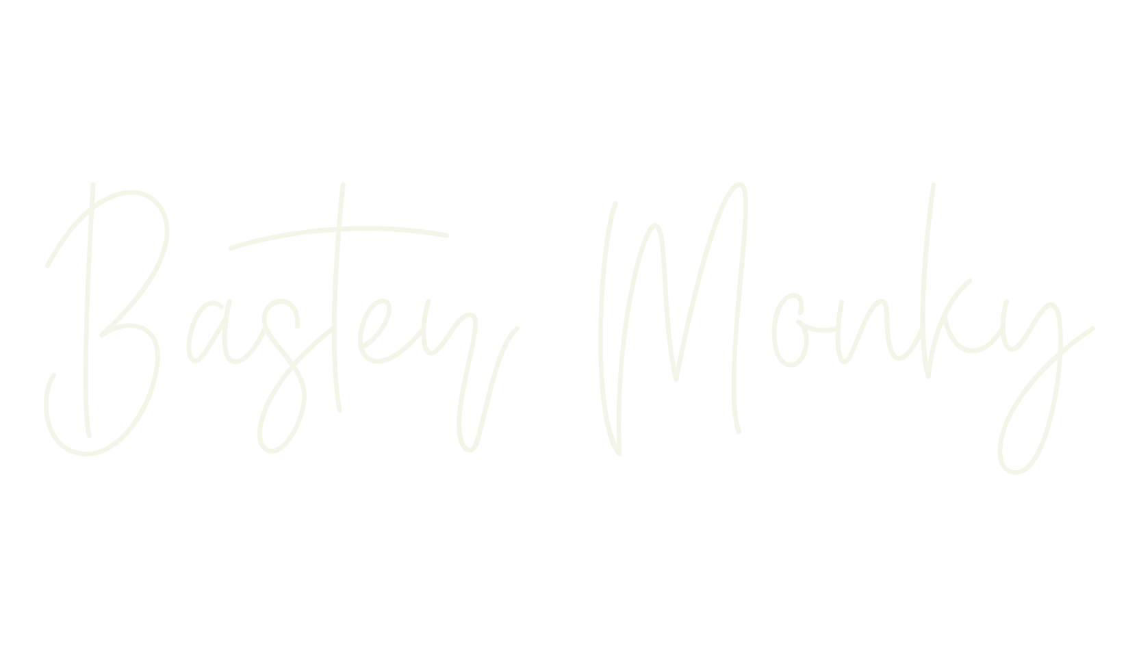Baster Monky, thin font preview