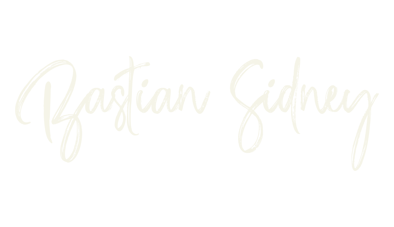 Bastian Sidney, cursive font preview