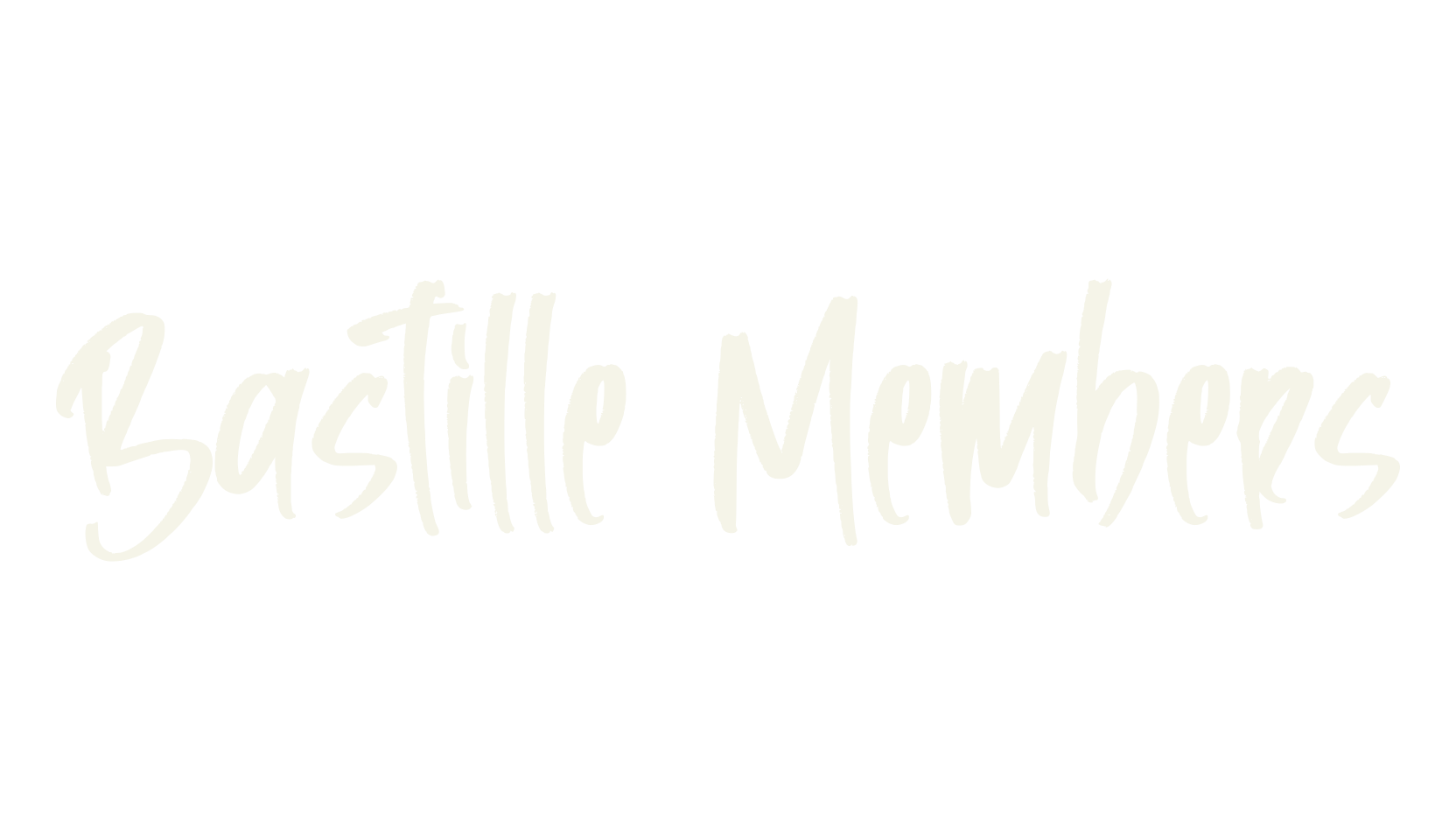 Bastille Members, graffiti font preview