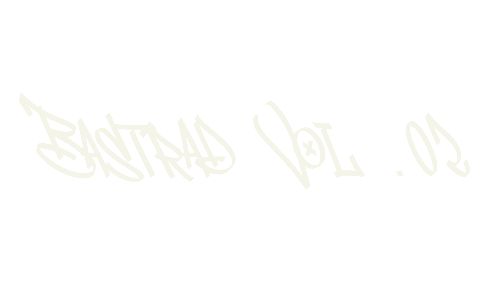 Bastrad Vol .02, graffiti font preview